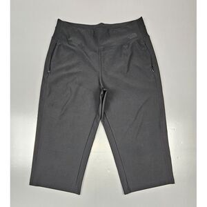 The North Face Capris Womens Large.‎ Black Wide Leg Yoga Leggings.
